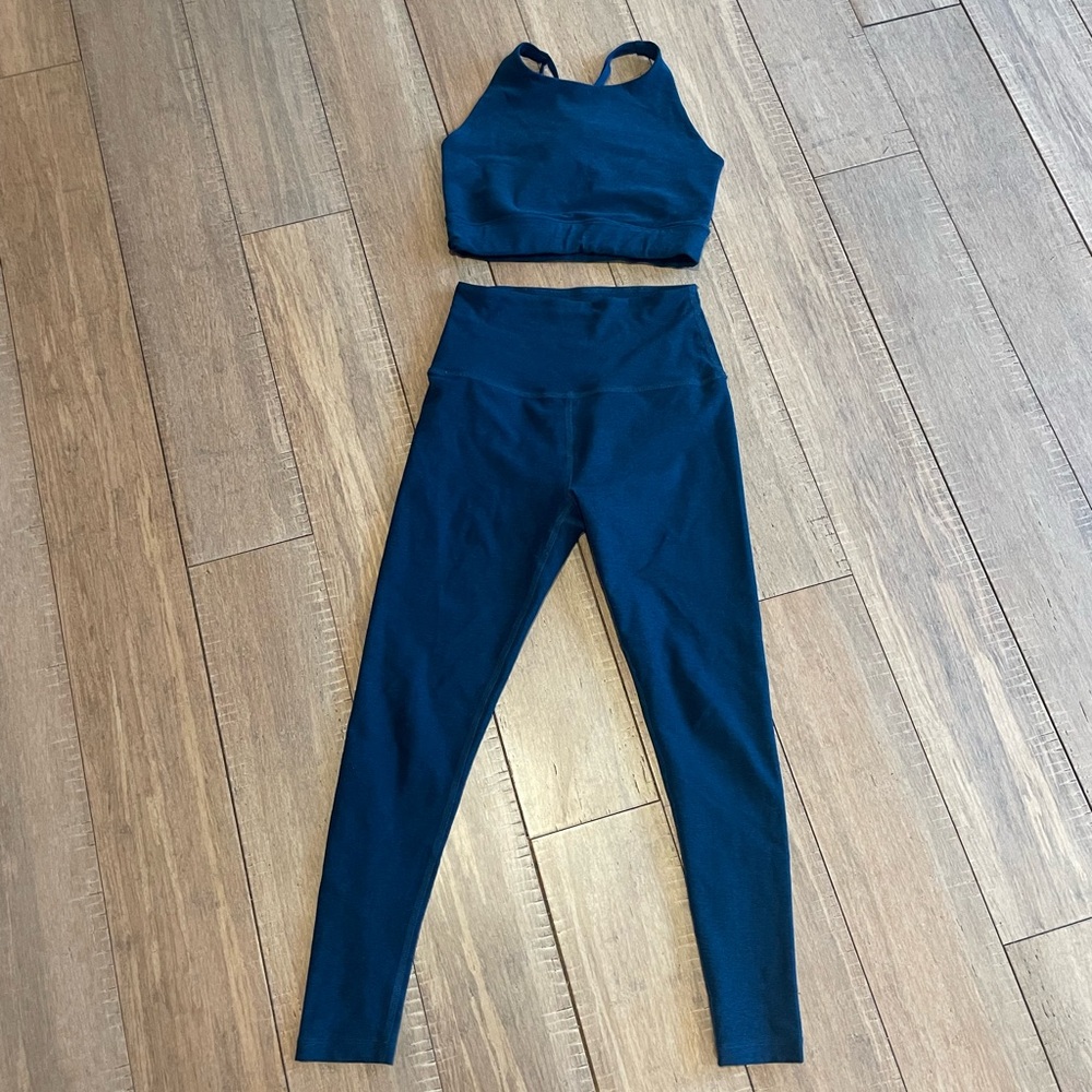 Blue Two-Piece Activewear Set